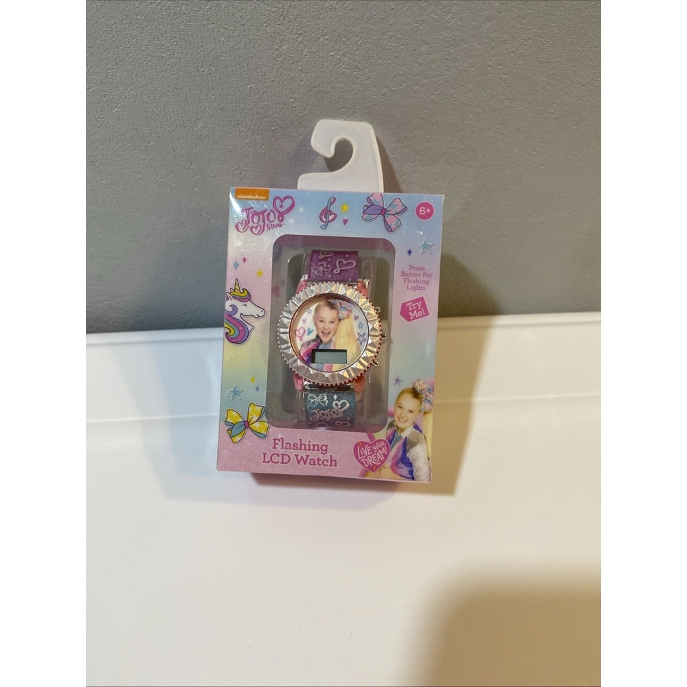 Nickelodeon JoJo Siwa Flashing LCD Watch Great First Watch New In Box